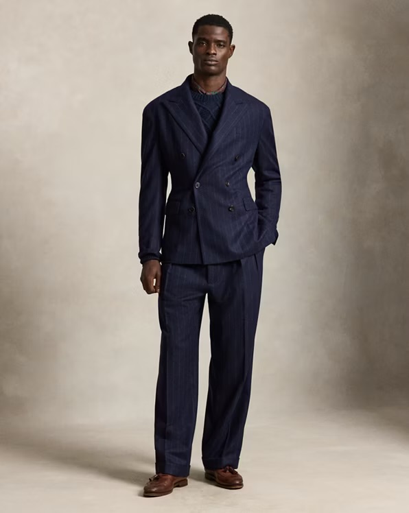 Heyworth Chalk-Stripe Flannel Suit